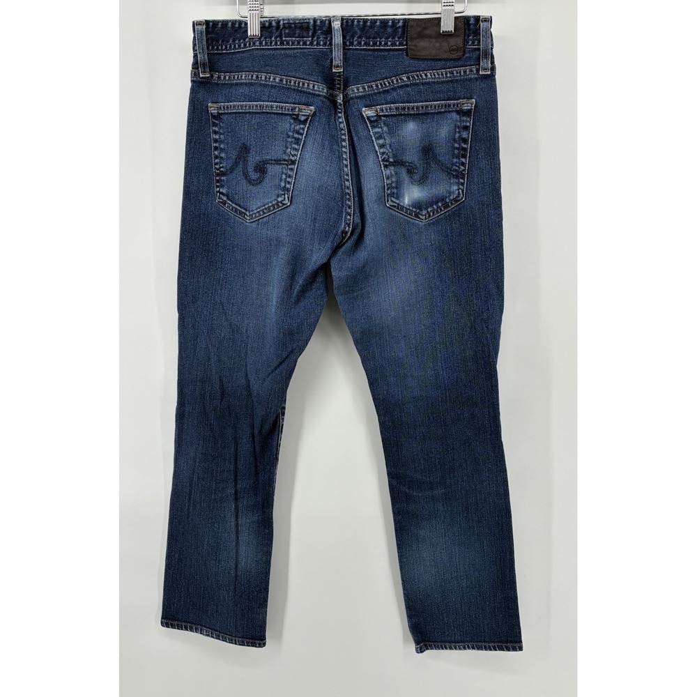 AG Adriano Goldschmied Everett Slim Straight Jeans Premium Denim Men 32x29 Blue - Picture 4 of 7
